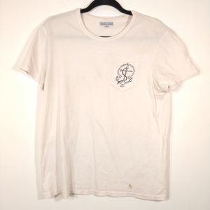 Vintage 90s Wallace and Barnes Camdon Surplus Women's Pink T-Shirt Shirt Size S